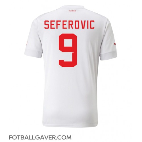 Sveits Haris Seferovic #9 Fotballklær Bortedrakt VM 2022 Kortermet